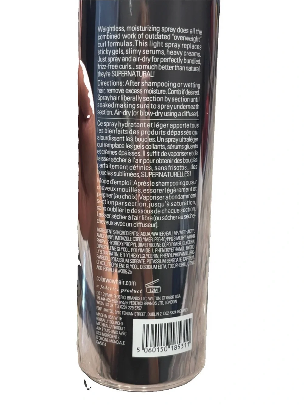 NEW Color Wow Dream Coat for Curly Hair 16.9 oz / 500 mL Frizz-Free Curl Spray